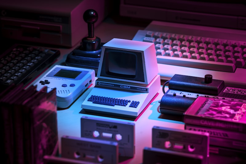 Retro gaming neon